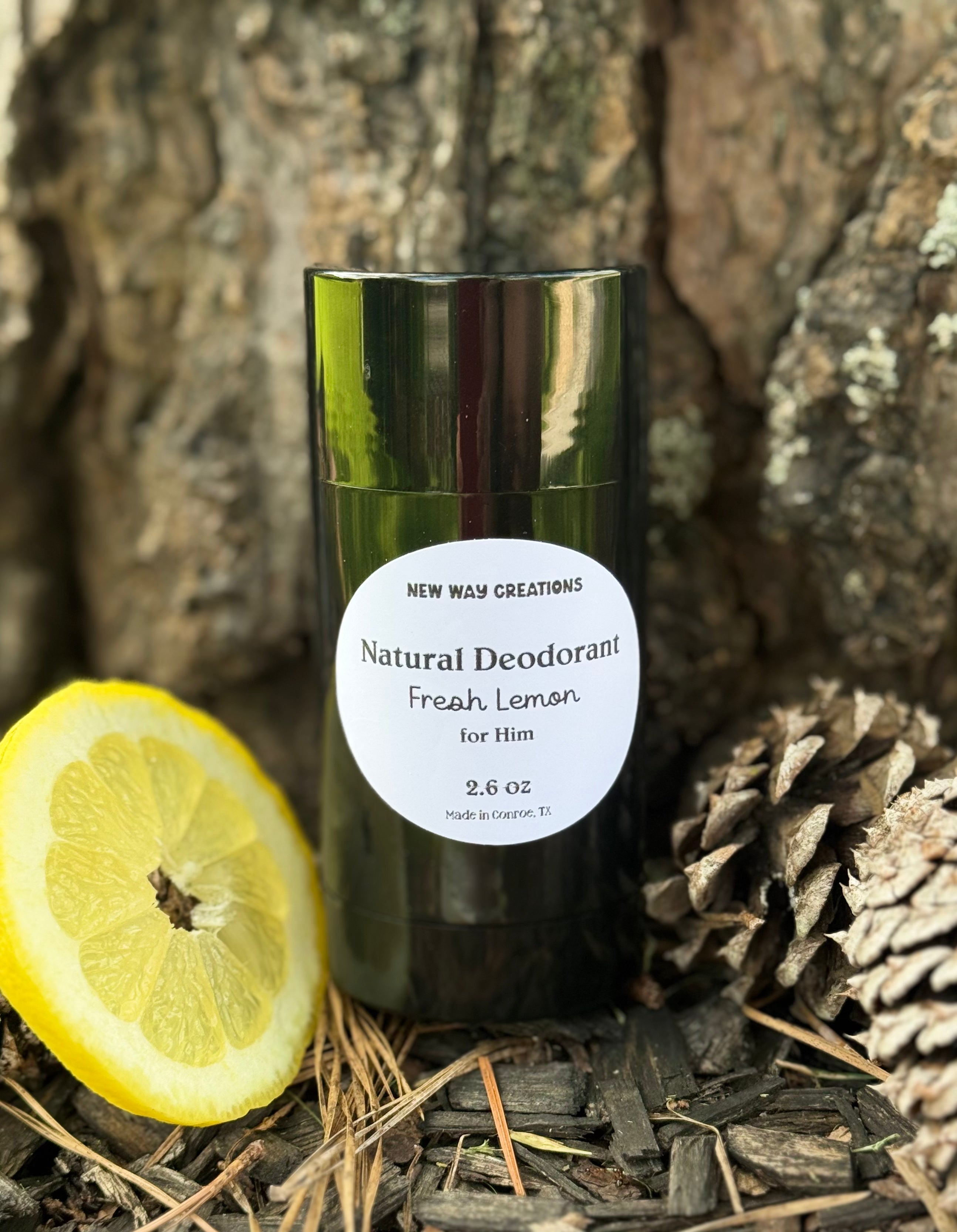 Magnesium-Zinc Tallow Deodorant for Him