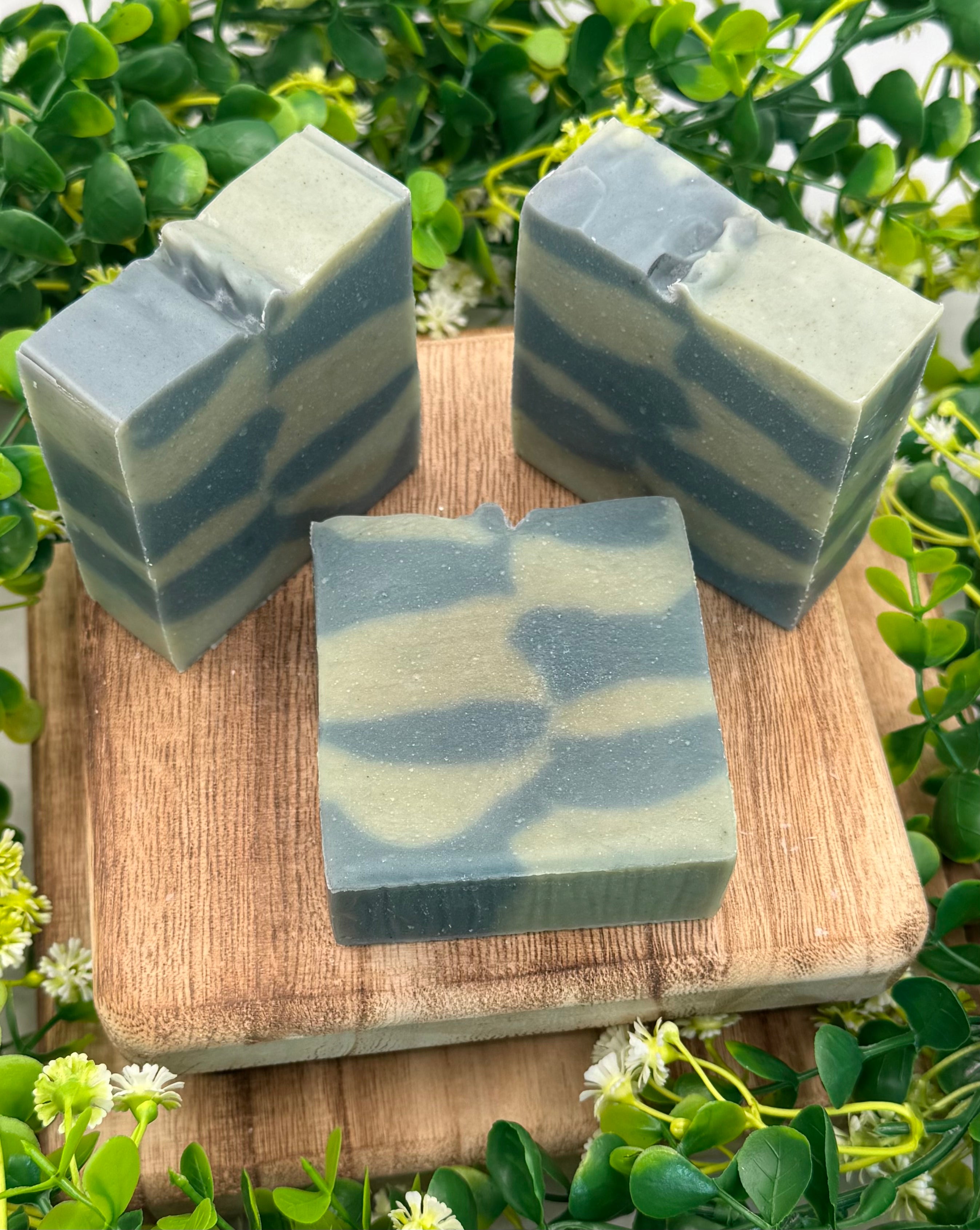 Mountain Man Green/Blue Soap