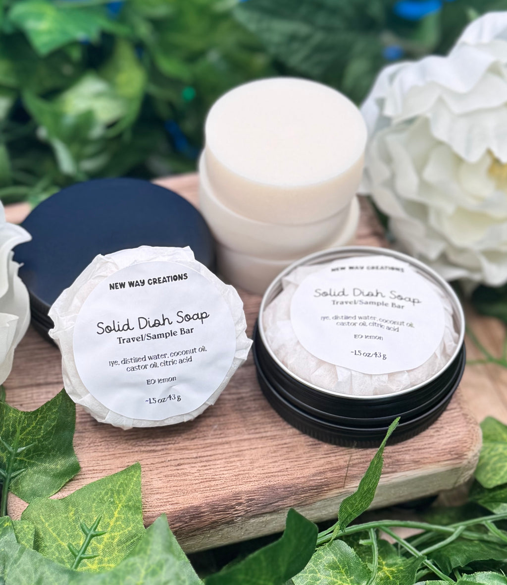 Solid Dish Soap Travel/Sample Size