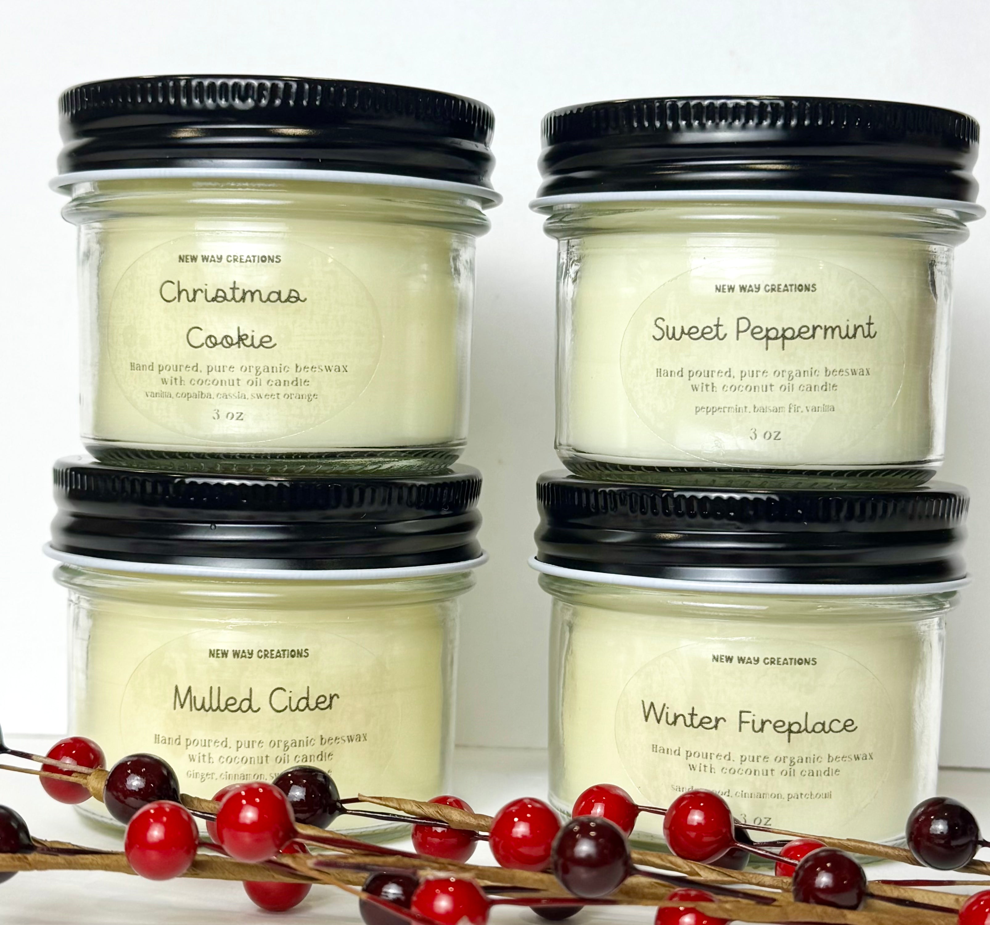 Beeswax Candle Seasonal Set - Winter
